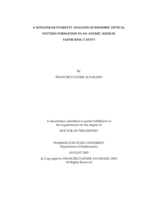 A nonlinear stability analysis of rhombic optical pattern formation in an atomic sodium vapor ring cavity