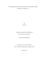 A framework for capturing, querying, and restructuring metadata in XML data