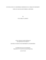 Investigation of atmospheric dispersion in an urban environment using SF6 tracer and numerical methods