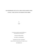 Non-equiprobable multi-level coding for the additive white Gaussian noise channel with Tikhonov phase error