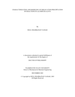 Characterization and modeling of dislocation-precipitation interactions in aluminum alloys