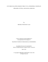 OUTCOMES FOLLOWING DROPLET IMPACT ON A HYDROPHILIC SUBSTRATE: SPREADING, JETTING, AND PARTIAL REBOUND
