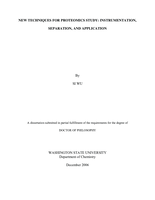 New techniques for proteomics study: Instrumentation, separation, and application