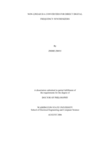 Non-linear D/A converters for direct digital frequency synthesizers