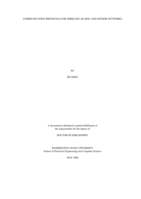 Communication protocols for wireless ad-hoc and sensor networks