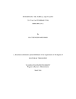 Introducing the normal equivalent to evaluate hedge fund performance