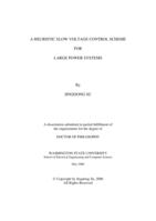 A heuristic slow voltage control scheme for large power systems