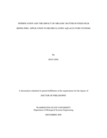 Nitrification and the impact of organic matter in fixed-film biofilters: Application to recirculating aquaculture systems