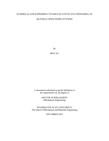 Numerical and experiment studies on convective phenomena in materials processing systems