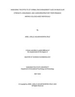 Assessing the Effects of Verbal Encouragement Cues on Muscular Strength, Endurance, and Cardiorespiratory Performance