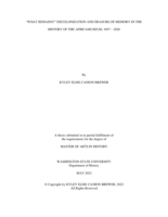What Remains?: Decolonization and Erasure of Memory in the History of the AfricaMuseum, 1897-2020