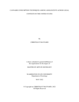 CANNABIS CONSUMPTION TECHNIQUES AMONG ADOLESCENTS ACROSS LEGAL CONTEXTS IN THE UNITED STATES