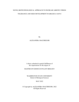 NOVEL BIOTECHNOLOGICAL APPROACH TO INCREASE ABIOTIC STRESS TOLERANCE AND SEED DEVELOPMENT IN BRASSICA NAPUS
