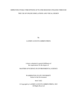 IMPROVING PUBLIC PERCEPTIONS OF WATER RESOURCE POLICIES THROUGH THE USE OF ONLINE SIMULATIONS AND VISUAL DESIGN
