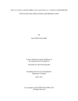 The U.S. Local Color Corpus 1865-1920 (USLoCo): A Critical Description With Notes for Applications and Preservation