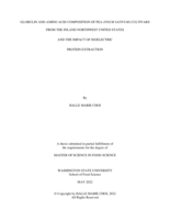 GLOBULIN AND AMINO ACID COMPOSITION OF PEA (Pisum sativum) CULTIVARS FROM THE INLAND NORTHWEST UNITED STATES AND THE IMPACT OF ISOELECTRIC PROTEIN EXTRACTION