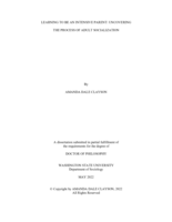 Learning to Be an Intensive Parent: Uncovering the Process of Adult Socialization