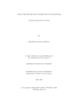 USING THE KEPLER SPACE TELESCOPE TO SEARCH FOR ACTIVE GALACTIC NUCLEI