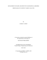 DEVELOPMENT OF RAPID AND EFFECTIVE NANOPARTICLE-AMPLIFIED IMMUNOASSAYS TO DETECT TARGET ANALYTES