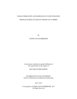 Characterization and Modeling of Concentration Profiles during Pulsed Jet Mixing of Slurries