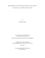 HIGH PERFORMANCE MINIATURIZED FLEXIBLE ANTENNAS FOR IOT, WEARABLE, 5G, AND MMWAVE APPLICATIONS