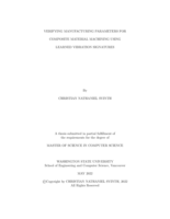VERIFYING MANUFACTURING PARAMETERS FOR COMPOSITE MATERIAL MACHINING USING LEARNED VIBRATION SIGNATURES