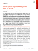 Toward a genome sequence for every animal: Where are we now?