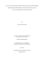 CATALYTIC WET OXIDATION OF ORGANIC RICH AQUEOUS FRACTION DERIVED FROM BIOMASS THERMOCHEMICAL PROCESSING WITH NOVEL CHAR CATALYSTS IN MICROSCALE BASED REACTORS
