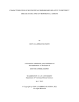 CHARACTERIZATION OF BOVINE FECAL MICROBIOMES RELATIVE TO DIFFERENT DISEASE STATES AND ENVIRONMENTAL ASPECTS