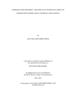 Communicating Proximity: The Effects of Technology Media on Information Sharing about Artificial Intelligence