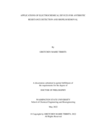 Applications of electrochemical devices for antibiotic resistance detection and biofilm removal
