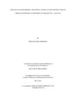 THE ROLE OF NEUROMEDIN U RECEPTOR 1 IN REGULATING DISTINCT INNATE IMMUNE RESPONSES TO DIFFERENT PATHOGENS IN C. ELEGANS