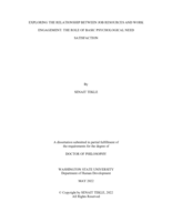 EXPLORING THE RELATIONSHIP BETWEEN JOB RESOURCES AND WORK ENGAGEMENT: THE ROLE OF BASIC PSYCHOLOGICAL NEED  SATISFACTION