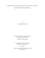 USING FUNCTIONAL DISTANCE FOR SELECTION OF SPECIES IN INVASION-RESISTANT WILDFLOWER SEED MIXES