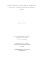 COARSE-GRAINED MOLECULAR SIMULATIONS FOR CONFORMATIONAL CHANGES OF TRANSMEMBRANE AND MEMBRANE TRAFFICKING PROTEINS
