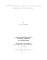 Surface Morphology and Durability of Nanosecond Laser Textured Hydrophobic Austenitic Stainless Steel