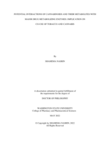 POTENTIAL INTERACTIONS OF CANNABINOIDS AND THEIR METABOLITES ON MAJOR DRUG METABOLIZING ENZYMES: IMPLICATION ON CO-USE OF TOBACCO AND CANNABIS