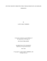 INTO THE UNKNOWN: PREDICTING WHEAT DISEASE RESISTANCE AND SEEDLING EMERGENCE