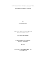 Improving Conservation Biological Control in Washington Specialty Crops