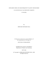 EXPLORING HIGH AND MID-FREQUENCY ELASTIC MECHANISMS IN ACOUSTICALLY ILLUMINATED TARGETS IN WATER