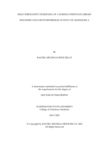 HIGH-THROUGHPUT SCREENING OF A MARINE COMPOUND LIBRARY IDENTIFIES ANTI-CRYPTOSPORIDIUM ACTIVITY OF LEIODOLIDE A
