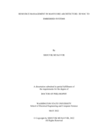 Resource Management In Manycore Architecture: 3d NoC to Embedded Systems