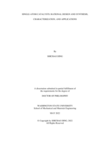 SINGLE-ATOM CATALYSTS: RATIONAL DESIGN AND SYNTHESIS, CHARACTERIZATION, AND APPLICATIONS