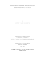 Hot, Dry, then Die? The Future of Western Redcedar in the Northern Rocky Mountains