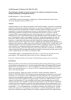 Thermodynamics of metal reactants for ammonia synthesis from steam, nitrogen and biomass at atmospheric pressure