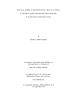 SPECTRAL MODEL OF RESONANT SOFT X-RAY SCATTERING TO RESOLVE MOLECULE SPECIFIC ORGANIZATION IN 3D ORGANIC NANOSTRUCTURES