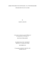 ARMED WITH MORE THAN KNOWLEDGE: AN AUTOETHNOGRAPHIC EXPLORATION OF GUN CULTURE