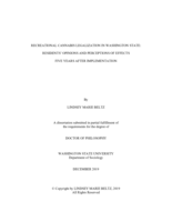 Recreational Cannabis Legalization in Washington State: Residents’ Opinions and Perceptions of Effects Five Years After Implementation