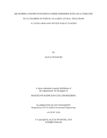 Measuring continuous nitrous oxide emissions with an automated flux chamber system in an agricultural field from a cover crop and winter wheat system