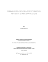 Feedback control for manipulating network opinion dynamics and adaptive software analysis